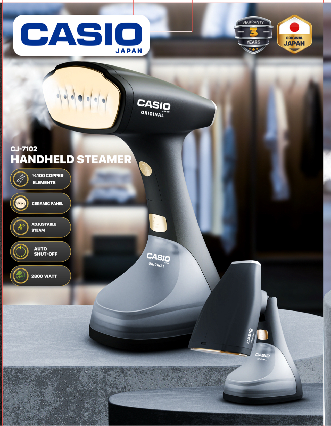 بخارگر کاسیو ژاپنCJ-7102